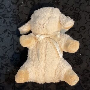 Cloud B Cream Plush Lamb with Ribbon